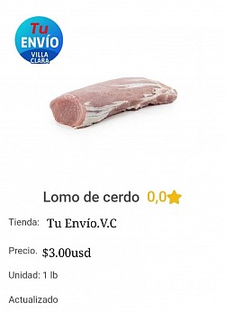 Lomo natural   $3.00usd×lb