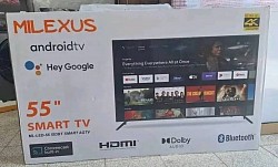 👉TV milexus  👉55pulgadas 👉un mes de garantia 👉490usd con cajita externa