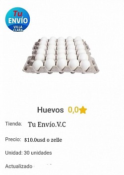 Huevos importados  15usd ×cton