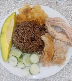 Masa de cerdo azada.