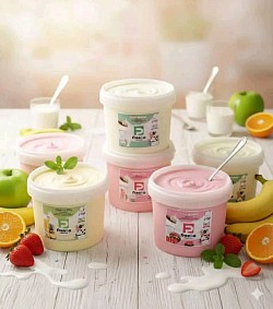 Yogurt natural y de sabor de 4lt .       $15.00 zelle