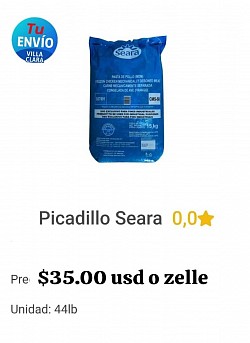 Picadillo MDM pollo  44lb.      $35.00 zelle